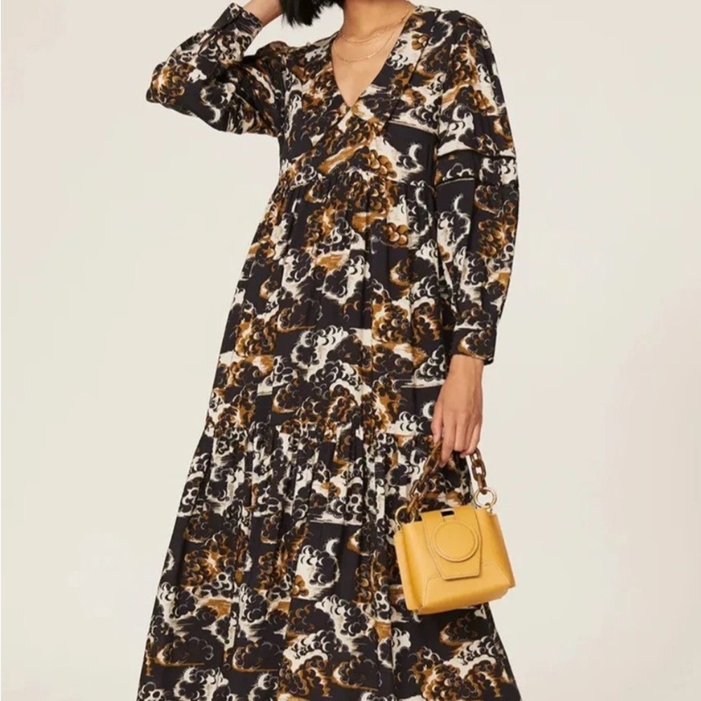 Scotch & Soda Voyage Cloud Print Maxi Dress